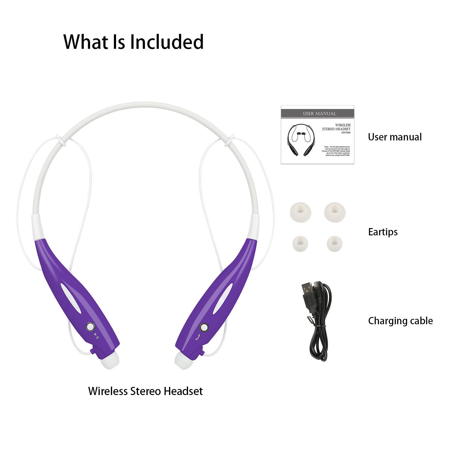 Wireless Stereo Headsets Sport Neckband Headphones In-ear Magnetic IPX4 Waterproof Earbuds With Built-in Mic Call Vibrate Alert Number Broadcast Running Gym - Image 7