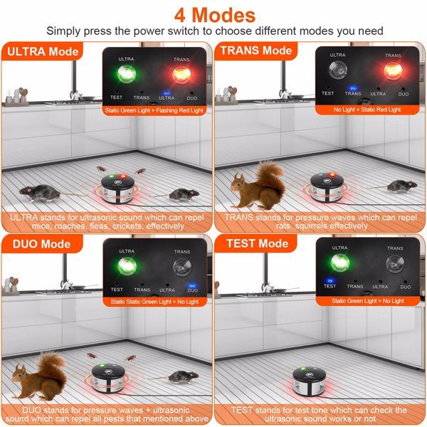 360 Degree Ultrasonic Pest Repellent, Electronic Plug-in Pest Control, Pursuer, Blocker - Image 5