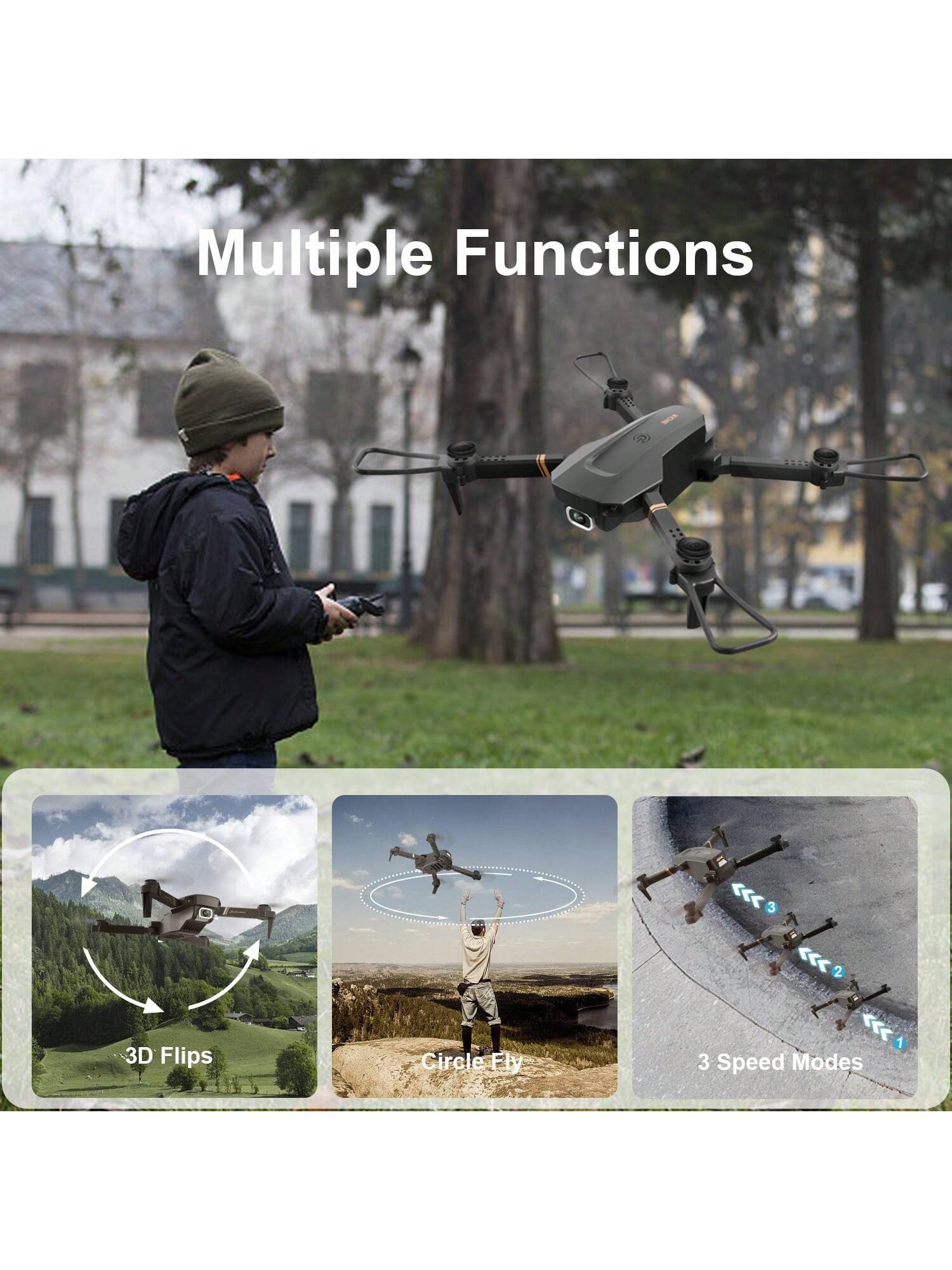 4DRC V4 Foldable Mini Drone With Camera 4K 1080P HD Drone ,3 Batteries,Drones For Adults Kids,Remote-controlled Quadcopter,Logistics Is Randomly Sent By UPS,USPS, - Image 9