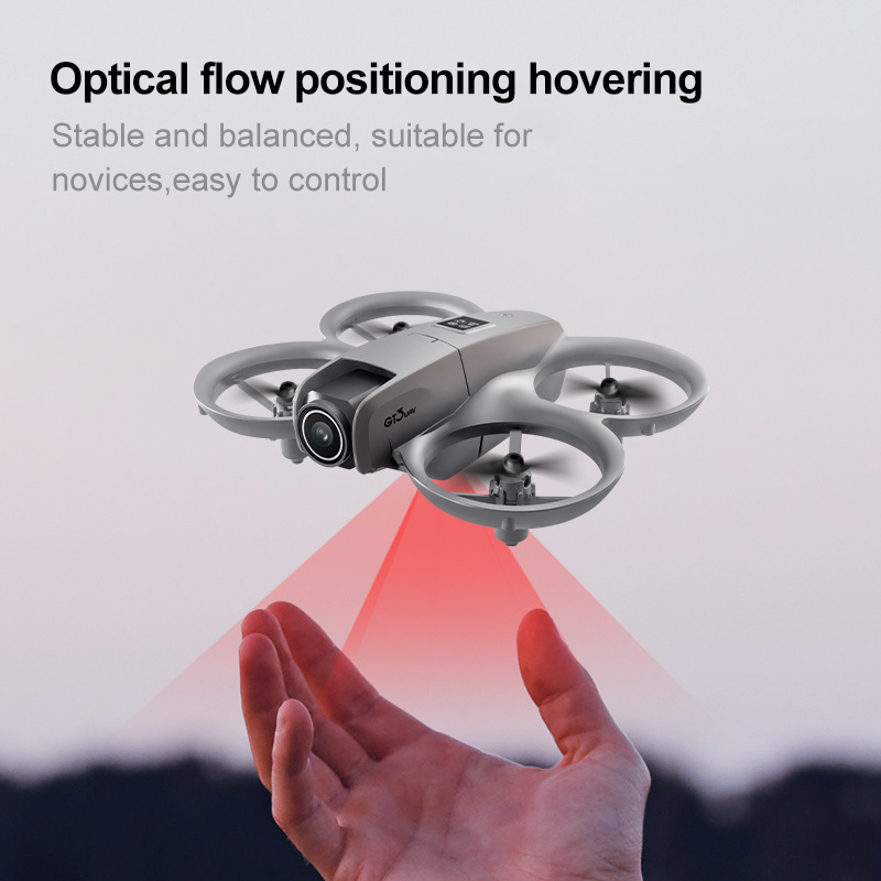 GT3 Small Unmanned Aerial Vehicle, Optical Flow Hovering, Stable Flight, Propeller Protection, Safe Flight, Equipped With Dual Cameras, Electrically Adjustable, Easy To Operate, Easy To Get Started, S - Image 2