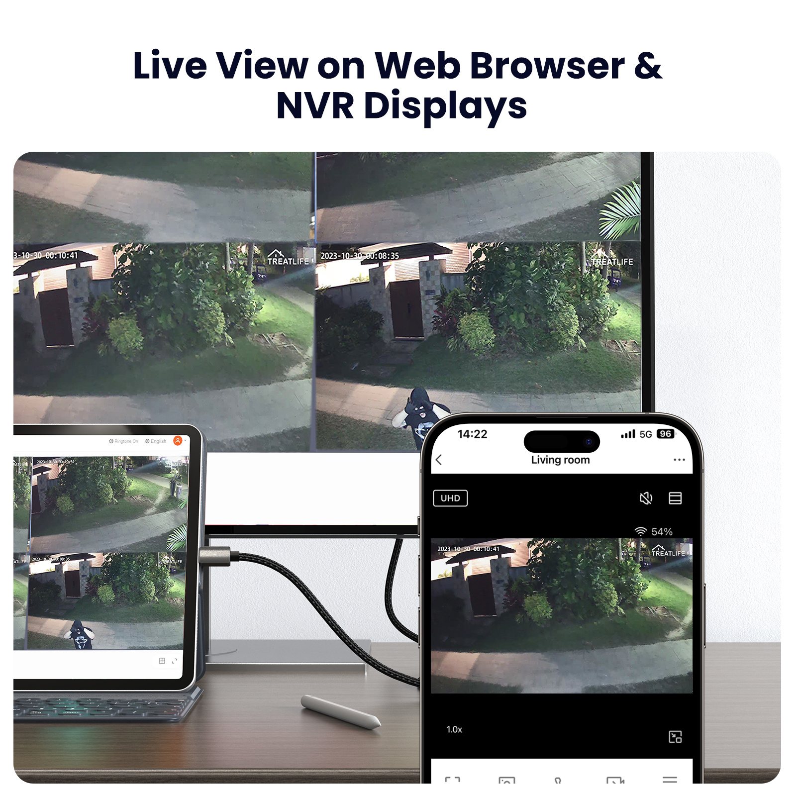 Indoor 3K 5MP Dual Band 2.4G 5G WiFi Security Camera For Home Security - Image 7