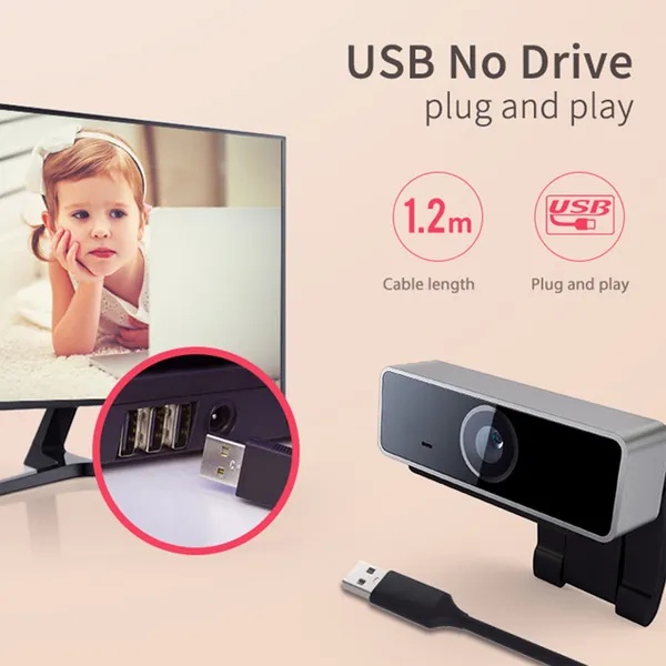 FHD 1080P Webcam USB PC Computer Webcam Auto Focus With Microphone 60-Degree Widescreen Desktop Laptop Webcam Live Streaming Webcam - Image 5