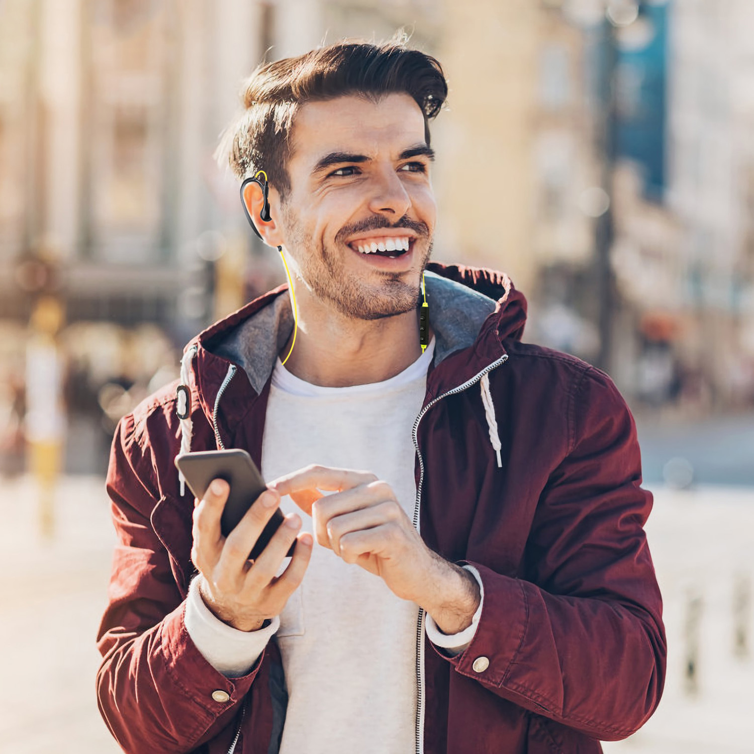 Wireless Headsets V4.1 Sport In-Ear Stereo Headphones Sweat-proof Neckband Earbuds With Mic Deep Bass HiFi Earphones For Running Hiking Travel - Image 10