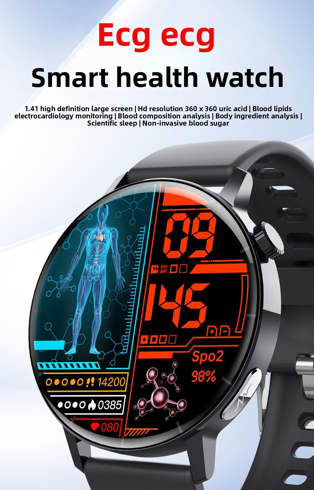 1.41-inch Health Smartwatch Fitness Tracker And Heart Rate-blood Oxygen-blood Pressure-sleep Monitor - Image 7