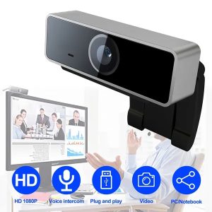 FHD 1080P Webcam USB PC Computer Webcam Auto Focus With Microphone 60-Degree Widescreen Desktop Laptop Webcam Live Streaming Webcam
